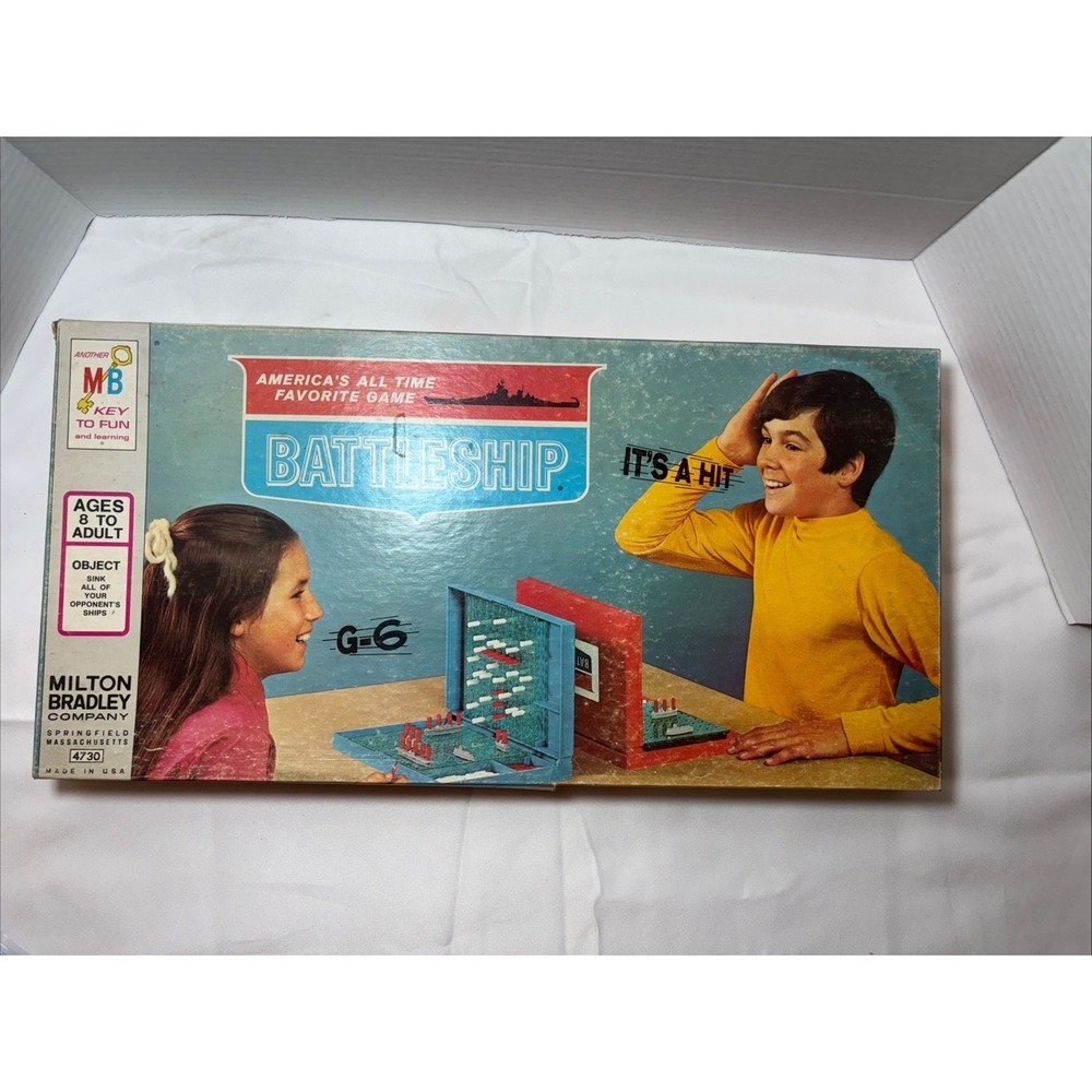 Battleship Board Game #4730 Vintage 1971 Edition Milton Bradley